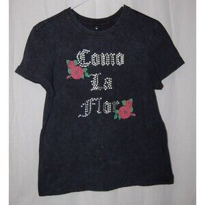 Selena Como La Flor World Tour Women's Crop Top Shirt Size M Vibe N'